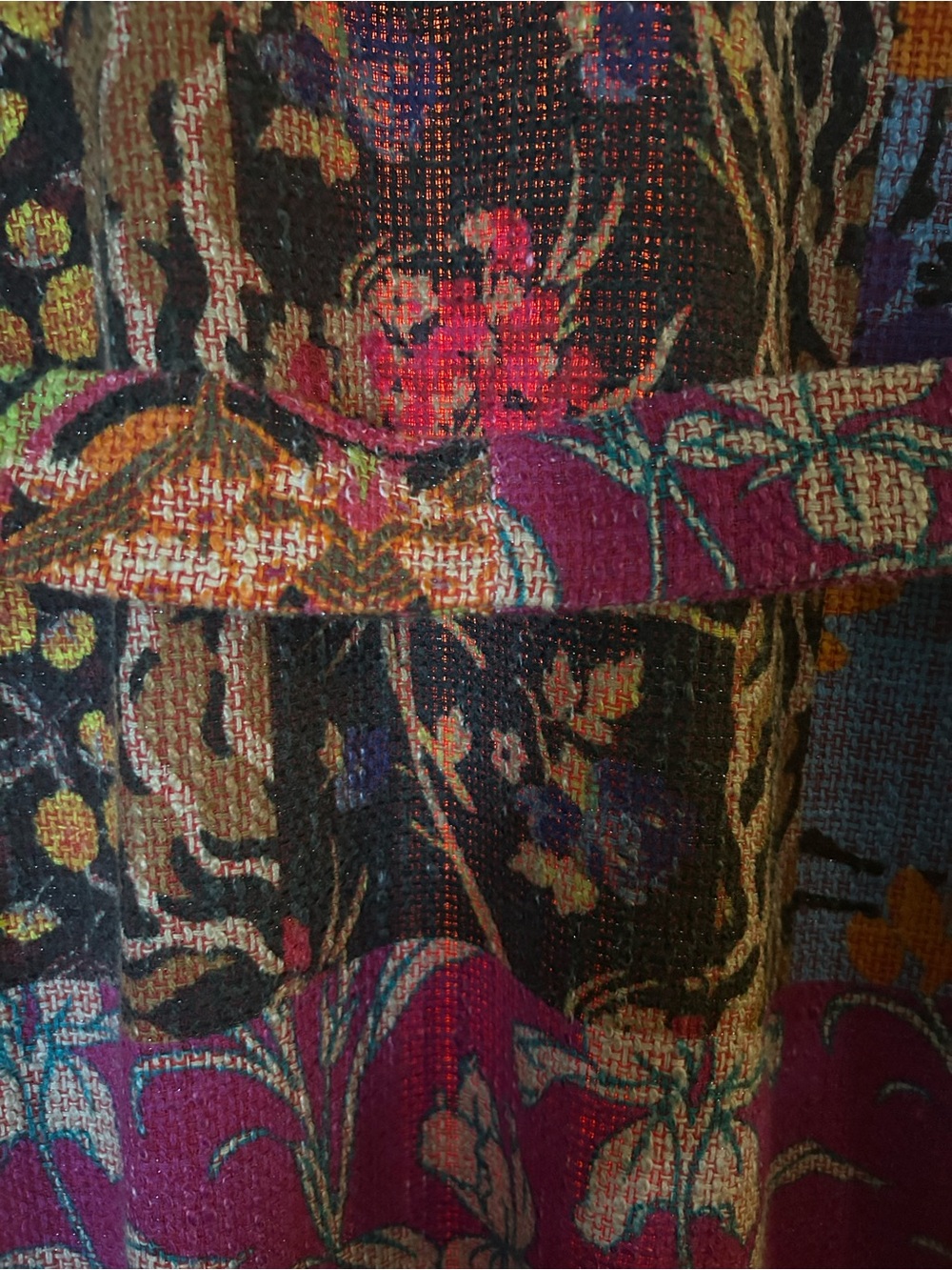 Etro Multicolor Paisley & Animal-Print Belted Cotton-Blend Jacquard Coat - Picture 15 of 17